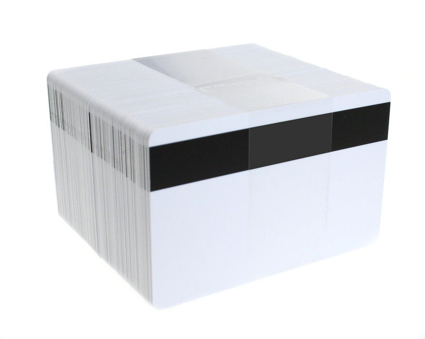 Dyestar Blank White Plastic Cards with Hi-Co Magnetic Stripe (Pack of 100)
