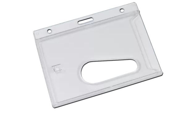 Crystal Enclosed Holder with Thumb-Slot - Landscape (Pack of 100)