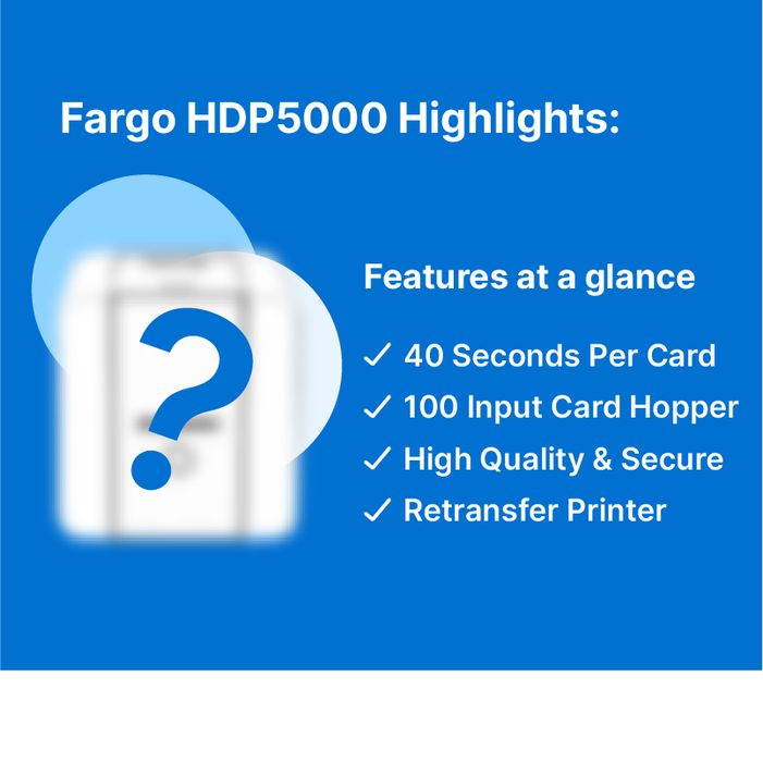 Fargo HDP5000 ID Card Printer