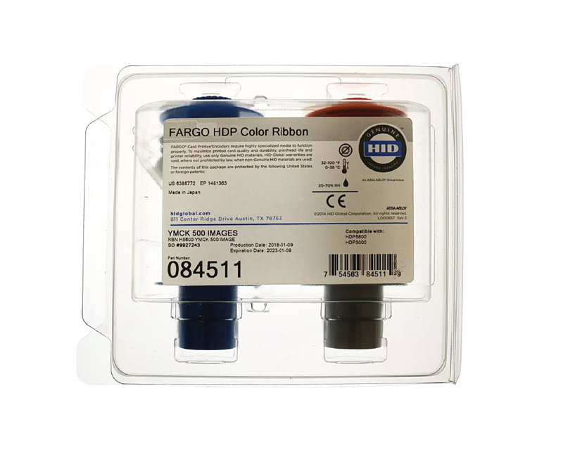 Fargo 84511 YMCK Full Colour Ribbon (500 Prints)