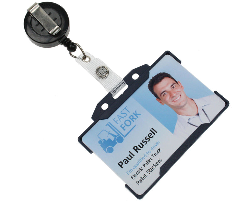 ID Badge Reels With Strap Clip (Pack of 50)