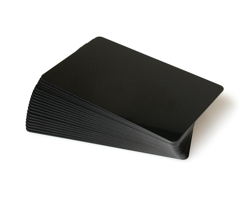 Black Plastic Cards 760 Micron (Pack of 100)