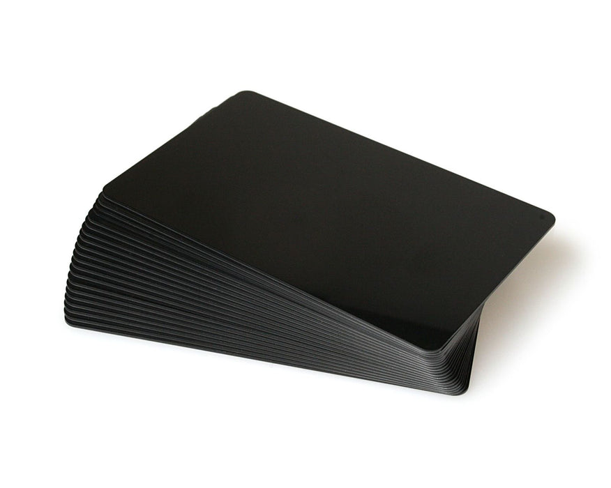 Black Plastic Cards 760 Micron (Pack of 100)