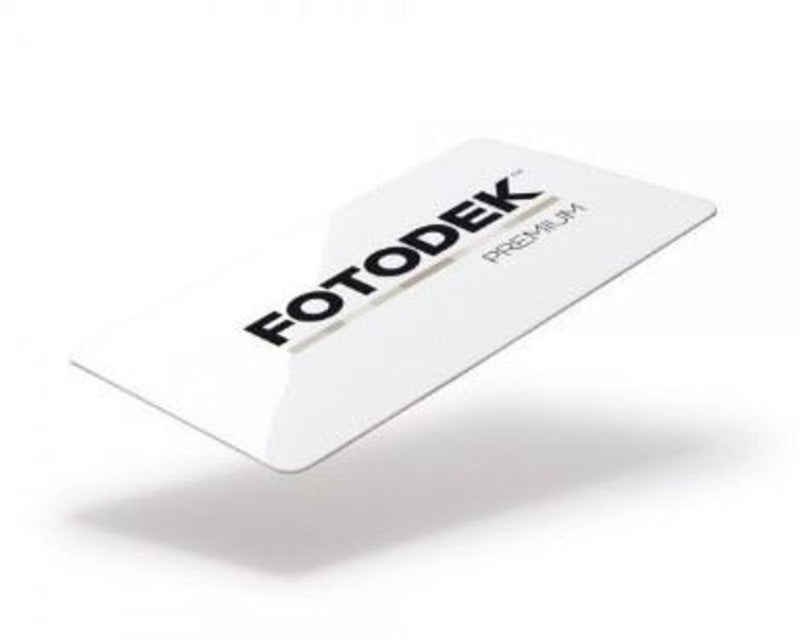 White Fotodek PVC 40%PET core 760 micron Cards