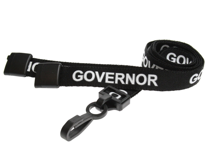 Recycled 15mm Governor Lanyards with Plastic J Clip (Pack of 100)